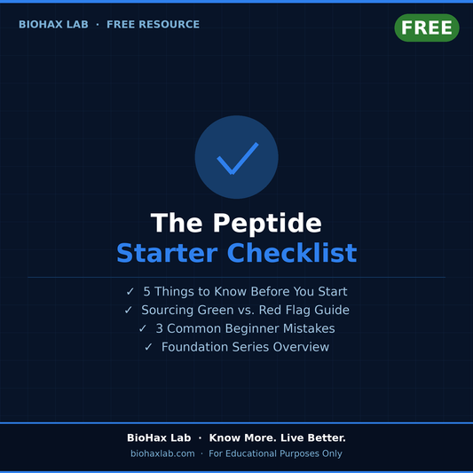 The Peptide Starter Checklist — Free Beginner Resource