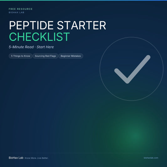 The Peptide Starter Checklist — Free Beginner Resource
